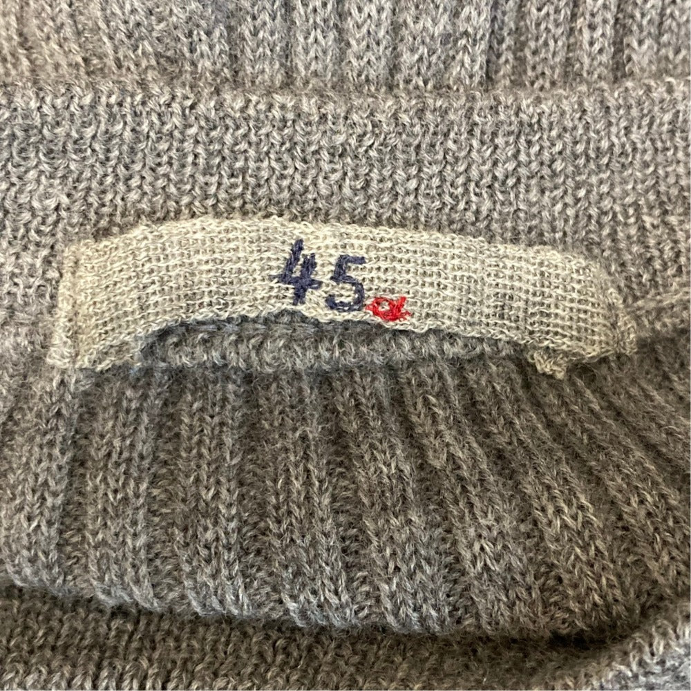 フォーティファイブアール ウールリブニットセーター