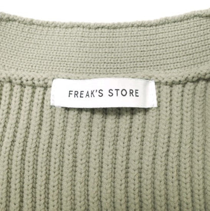 FREAK'S STORE 22AW Vネック ニット カーディガン ポリエステル