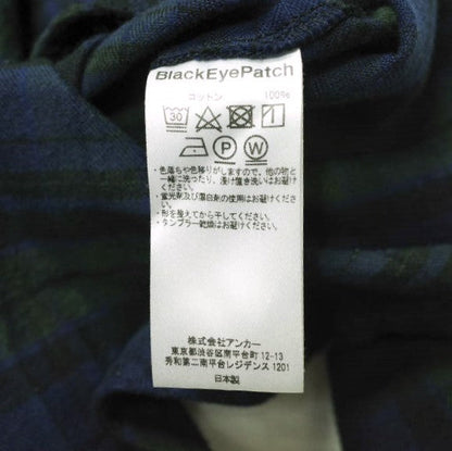 BlackEyePatch B エンブレム フランネル コットン シャツ