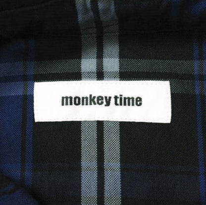 monkey time ブルーチェック コーチジャケット