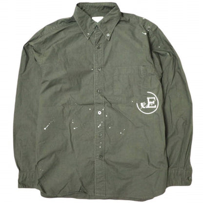uniform experiment DRIPPING BIG B.D シャツ コットン シャツ