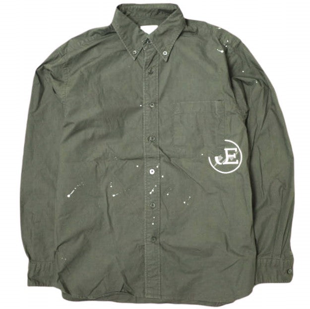 uniform experiment DRIPPING BIG B.D シャツ コットン シャツ