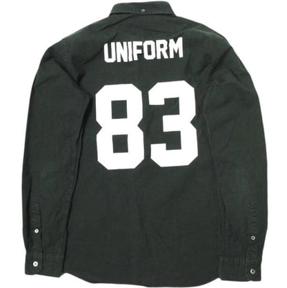 uniform experiment ナンバリング B.D シャツ コットン シャツ