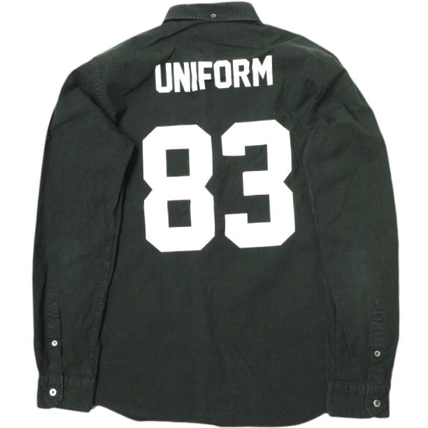 uniform experiment ナンバリング B.D シャツ コットン シャツ