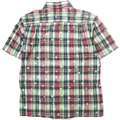 uniform experiment スター プラッド ミックス コットン シャツ