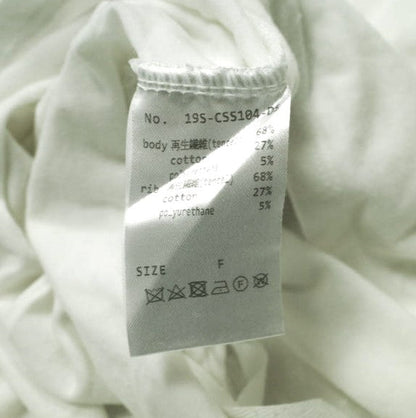 Danke Schon サイド コード オーバーサイズ Tシャツ テンセル コットン トップ