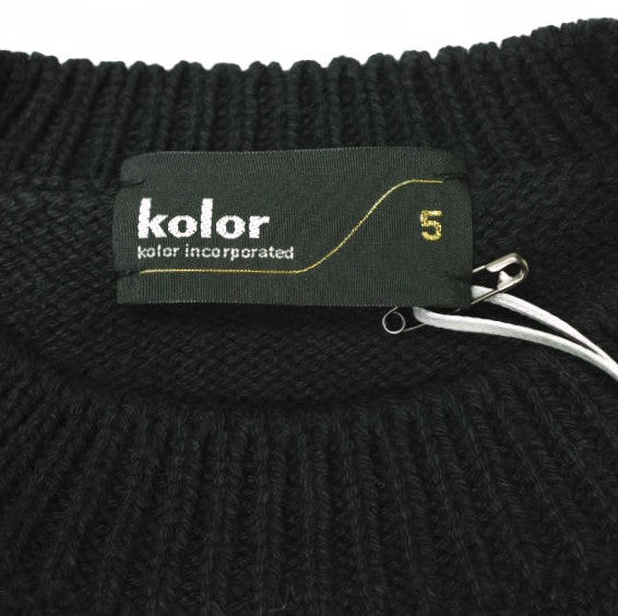 kolor 24SCM-N02302 コットン ナイロン 半袖 ニット