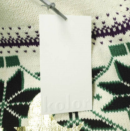 kolor 24SCM-N02302 ニット 半袖 トップス コットン混紡