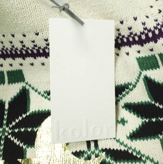 kolor 24SCM-N02302 ニット 半袖 トップス コットン混紡