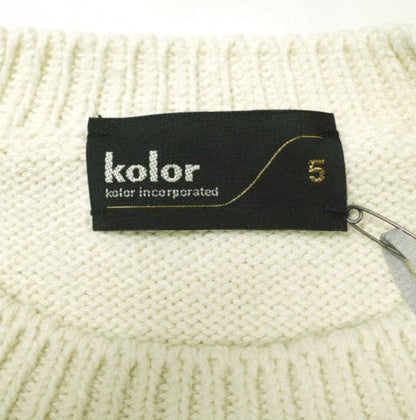 kolor 24SCM-N02302 ニット 半袖 トップス コットン混紡