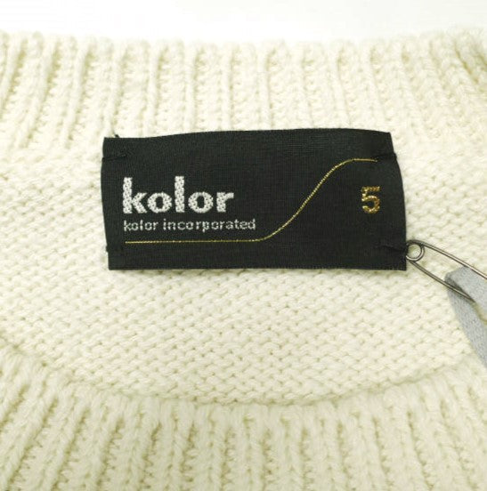 kolor 24SCM-N02302 ニット 半袖 トップス コットン混紡