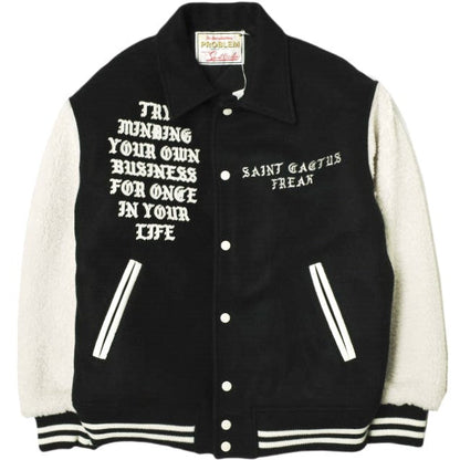 セントマイケル × カクタスプラントフリーマーケット CP_VARSITY JKT ウール スタジャン