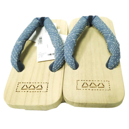 visvim GETA 刺し子 桐 リネン サンダル