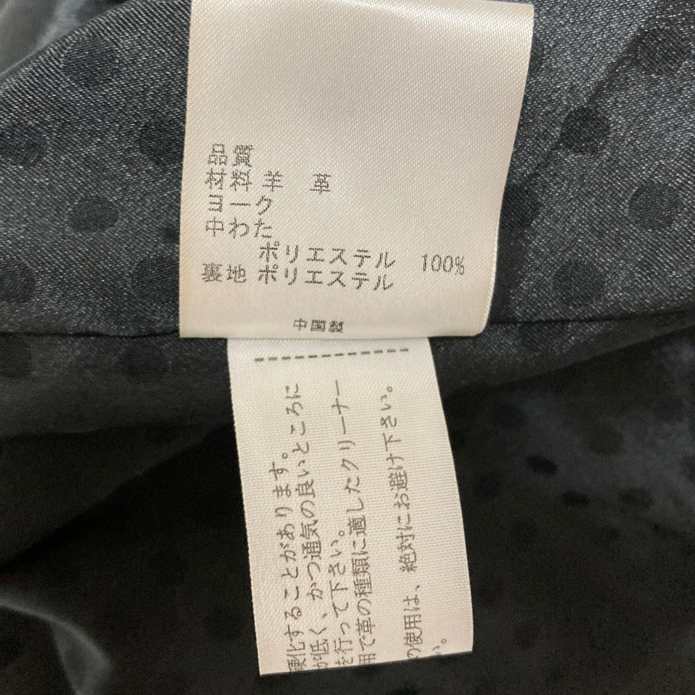 組曲 ラムレザー スタンドカラージャケット