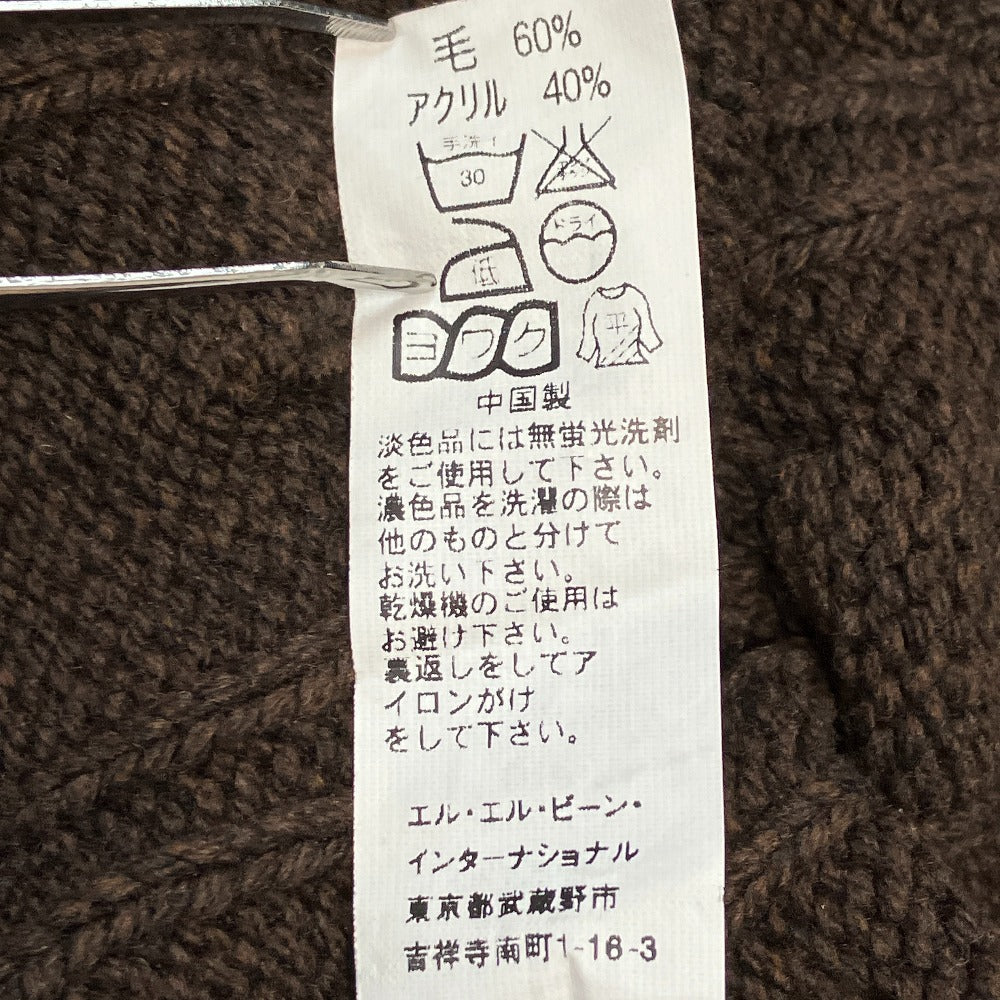 エルエルビーン ウールケーブルニットカーディガン
