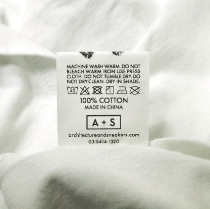 A+S アーキテクチャー アンド スニーカーズ コットン Tシャツ