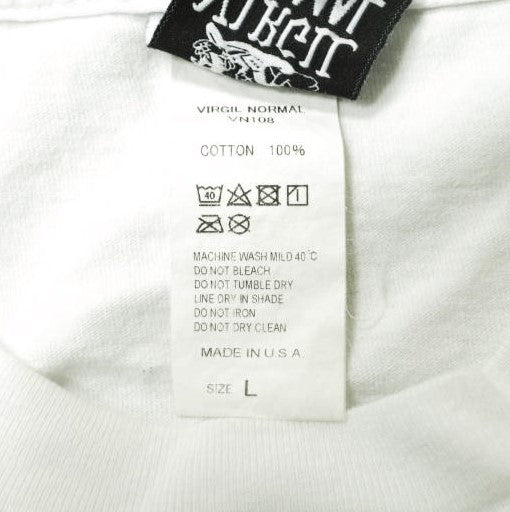 Virgil Normal スクリーン プリント Tシャツ コットン Tシャツ