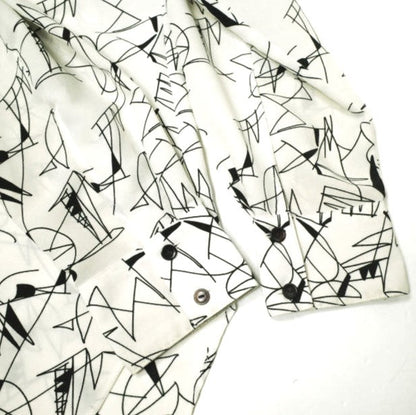 ロクビューティーアンドユースユナイテッドアローズ LINE PRINT シャツ