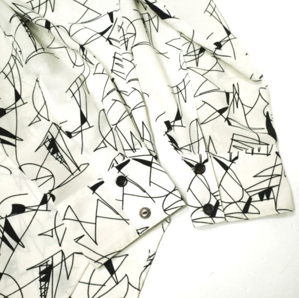ロクビューティーアンドユースユナイテッドアローズ LINE PRINT シャツ