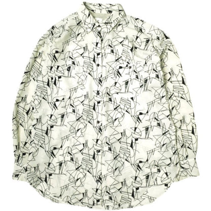 ロクビューティーアンドユースユナイテッドアローズ LINE PRINT シャツ