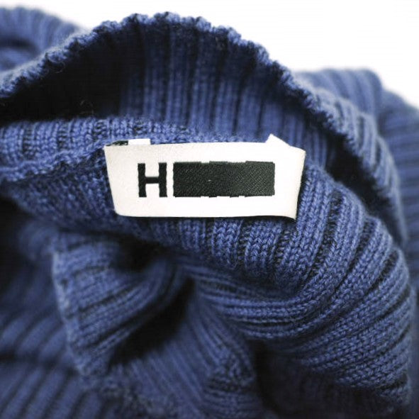 エイチビューティーアンドユース WOOL RAYON リブハイネックニット