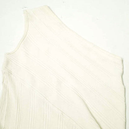 フィーニー RANDOM RIB ONE SHOULDER DRESS ワンピース