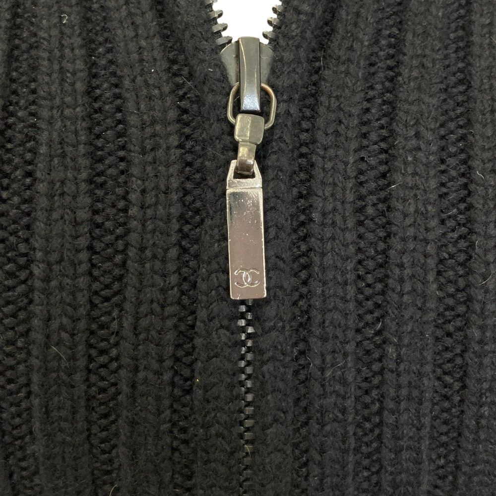 シャネル カシミヤリブジップブルゾン