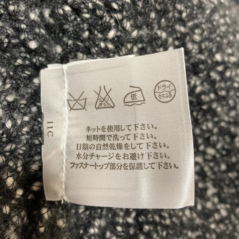 シャネル ツイードニットジップジャケット