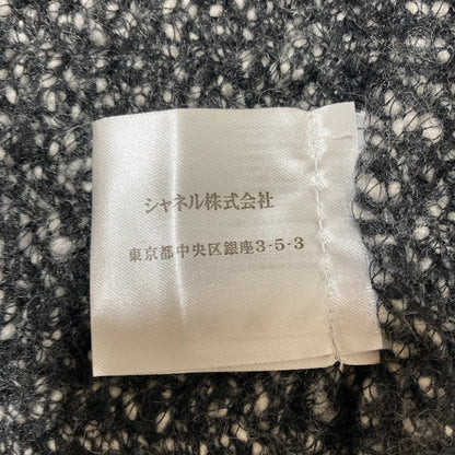 シャネル ツイードニットジップジャケット