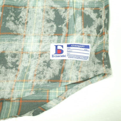 Danke Schon ブリーチ チェック ロングシャツ