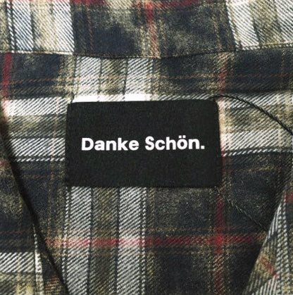 Danke Schon ブリーチ チェック オープンカラー シャツ