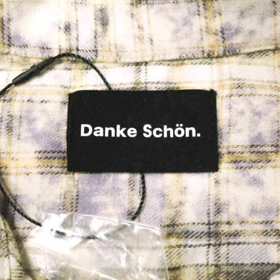 Danke Schon ブリーチ チェック オープンカラー シャツ
