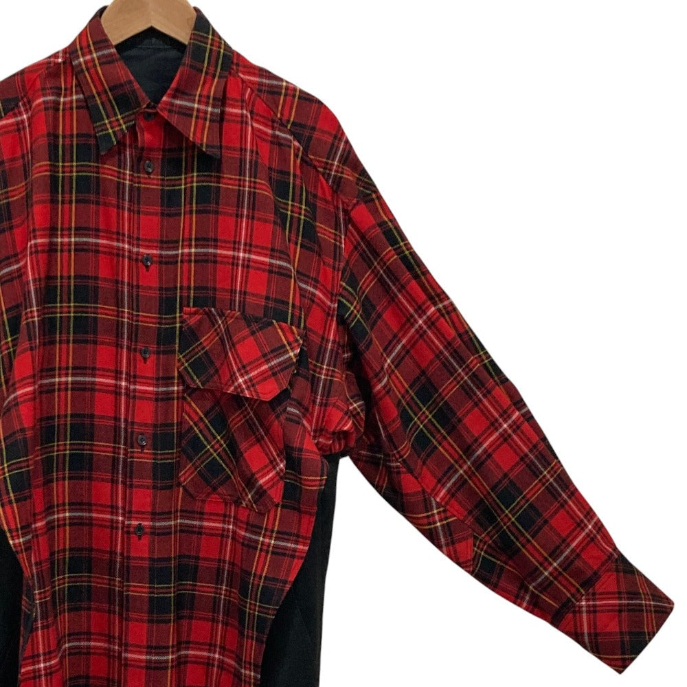 ヨウジヤマモト TARTAN CHECK DOUBLE LAYERED ワンピース