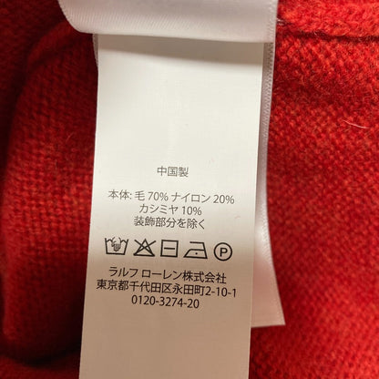 ポロラルフローレン ウールカシミヤクロップドニット