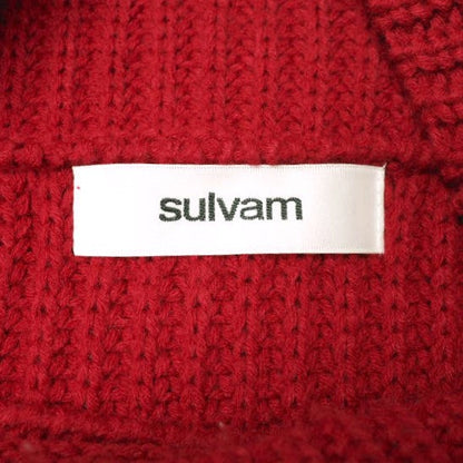 sulvam メッシュ アシンメトリー ニットウェア