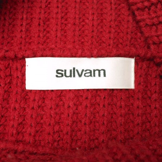 sulvam メッシュ アシンメトリー ニットウェア