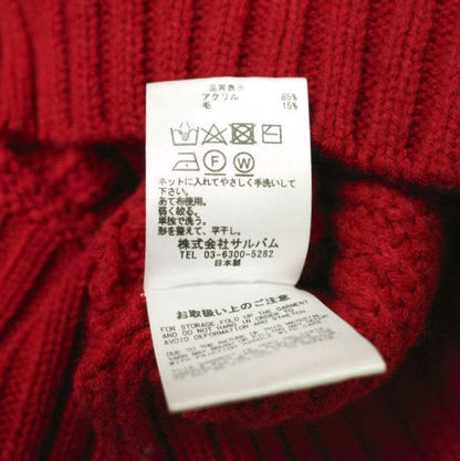 sulvam メッシュ アシンメトリー ニットウェア