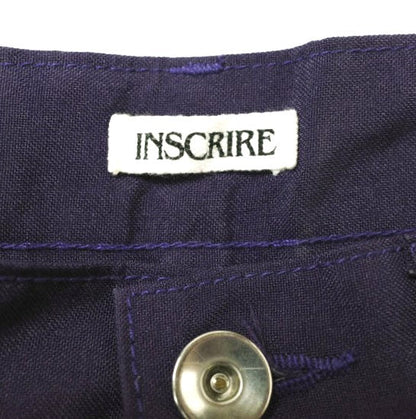 INSCRIRE キャンバス スタプレスト ポリエステル パンツ