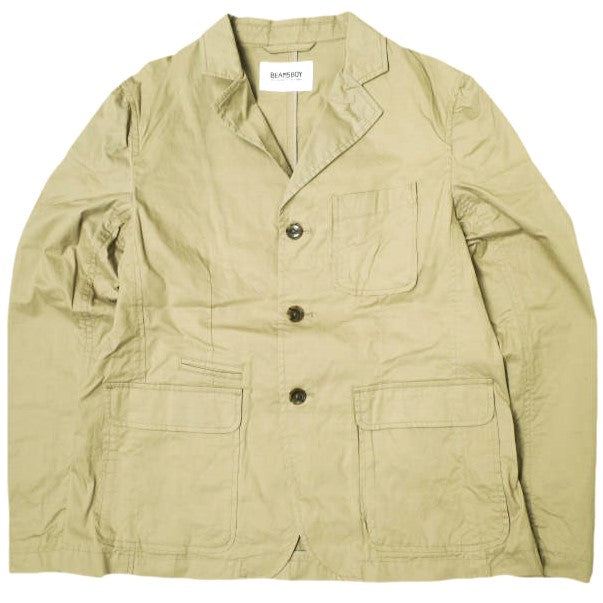 BEAMS BOY ダンプ 3 ボタン コットン ジャケット