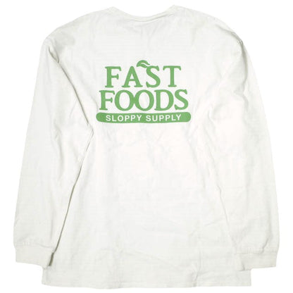 Sloppy Supply × BEAUTY&YOUTH UNITED ARROWS FAST FOODS コットン 長袖 Tシャツ 限定