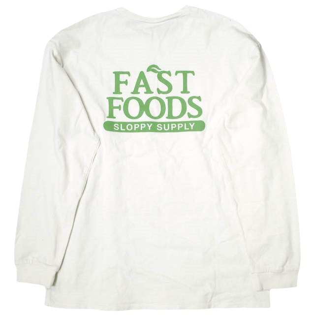 Sloppy Supply × BEAUTY&YOUTH UNITED ARROWS FAST FOODS コットン 長袖 Tシャツ 限定