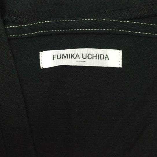 FUMIKA_UCHIDA コットン ディープ V オーバー ショルダー Tシャツ