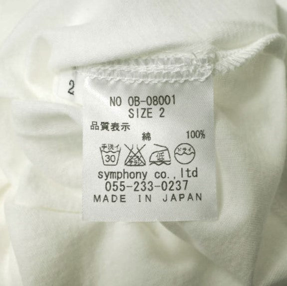 white label by noblesse oblige OB08001 コットン 長袖 Tシャツ