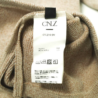 CNLZ カット オフ ロング Tシャツ コットン ポリエステル 長袖