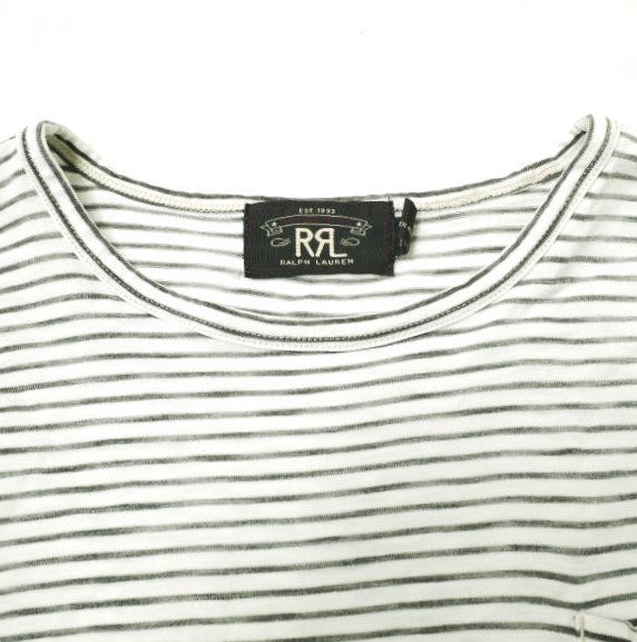 RRL S/S ボーダー ポケット Tシャツ コットン Tシャツ