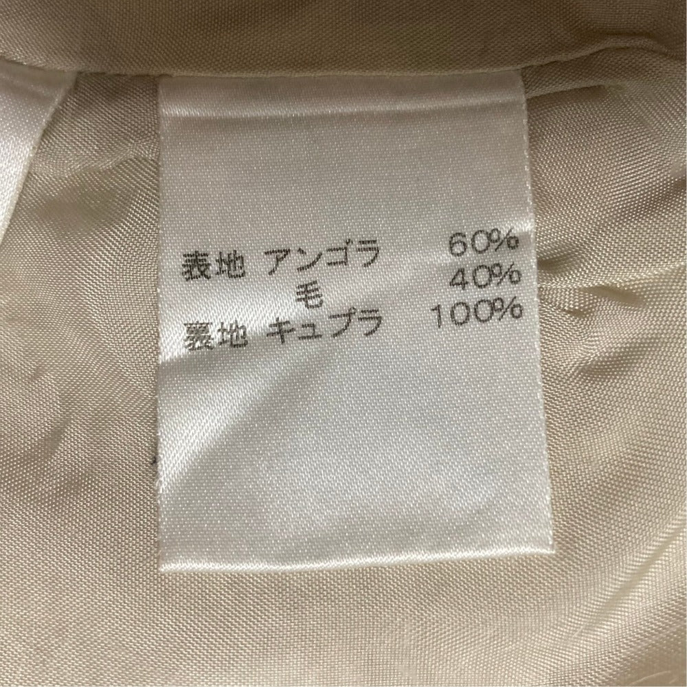 レリアン アンゴラウールダブルブレストショートコート