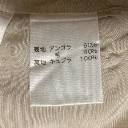 レリアン アンゴラウールダブルブレストショートコート