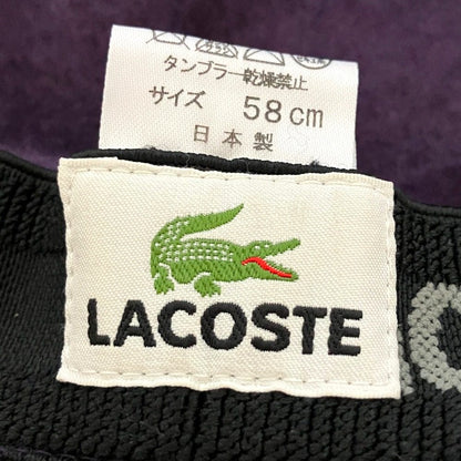 ラコステ ウールハンチングキャップ