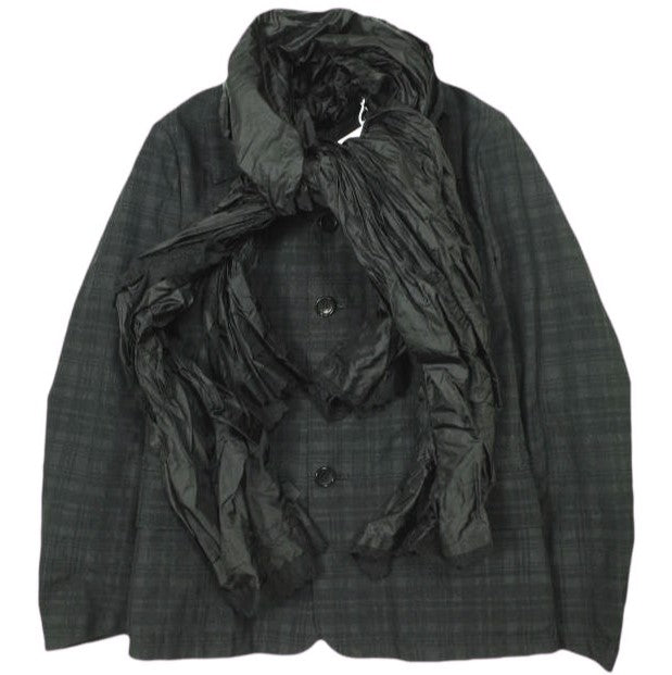 tao COMME des GARCONS チェック×ナイロン タフタ ジャケット