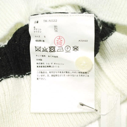 tao コム デ ギャルソン SHUN SUDO フラワー 刺繍 ウール ニット